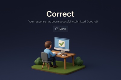 Detailed 3D Scene of Successful Submission in Realistic Style