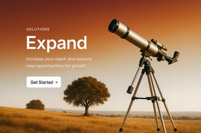 Stylish Web Design with Telescope Visuals