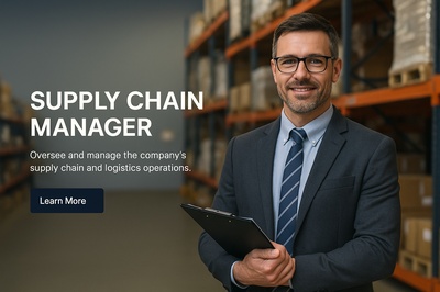 Professional Supply Chain Manager in Modern Warehouse Setting