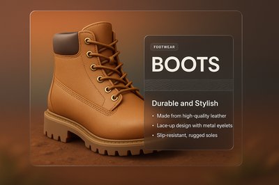 Stylish Leather Boots with Transparent Effect Design