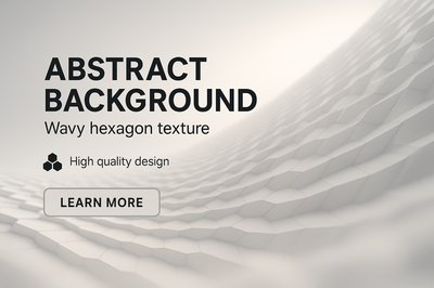 Abstract Background with Wavy Hexagon Texture Design