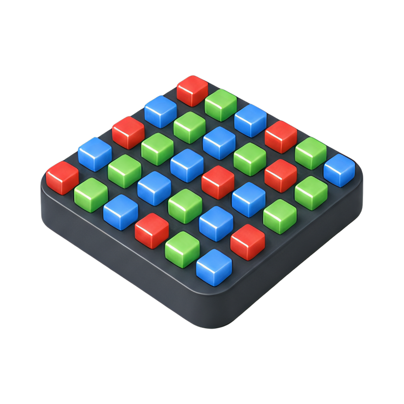 compact microLED module array