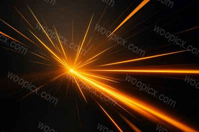 Dynamic Black and Orange Abstract Background with Glowing Effects