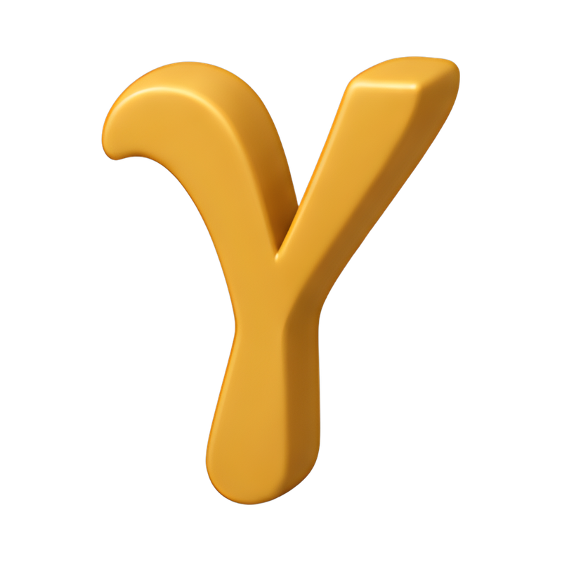 Greek gamma symbol design