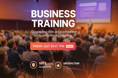 Dynamic Business Training Seminar Announcement