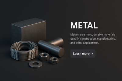 Detailed 3D Scene of Metal Objects in Realistic Style