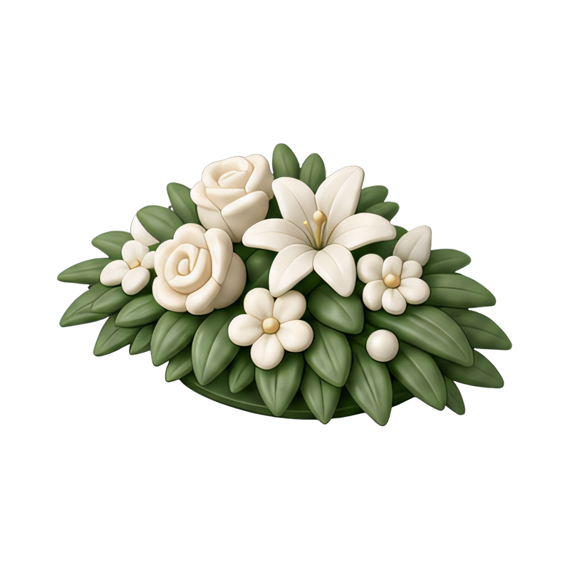 elegant casket spray flowers