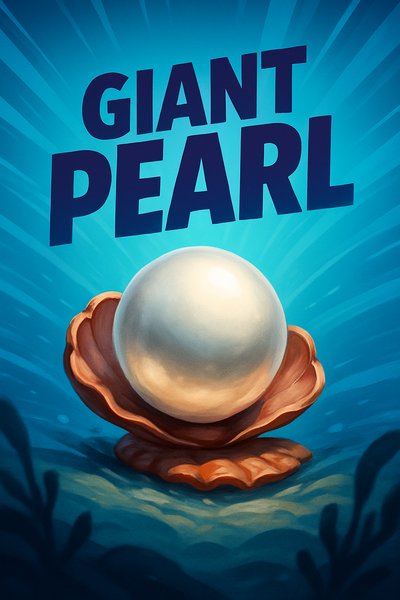 Dynamic Illustration of a Giant Pearl in a Shell
