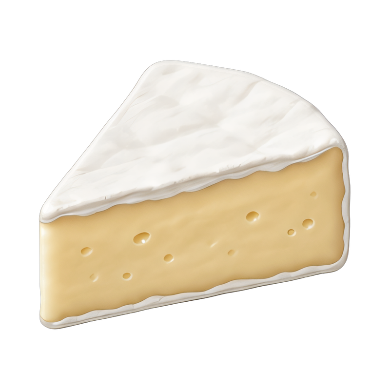delicious brie cheese wedge