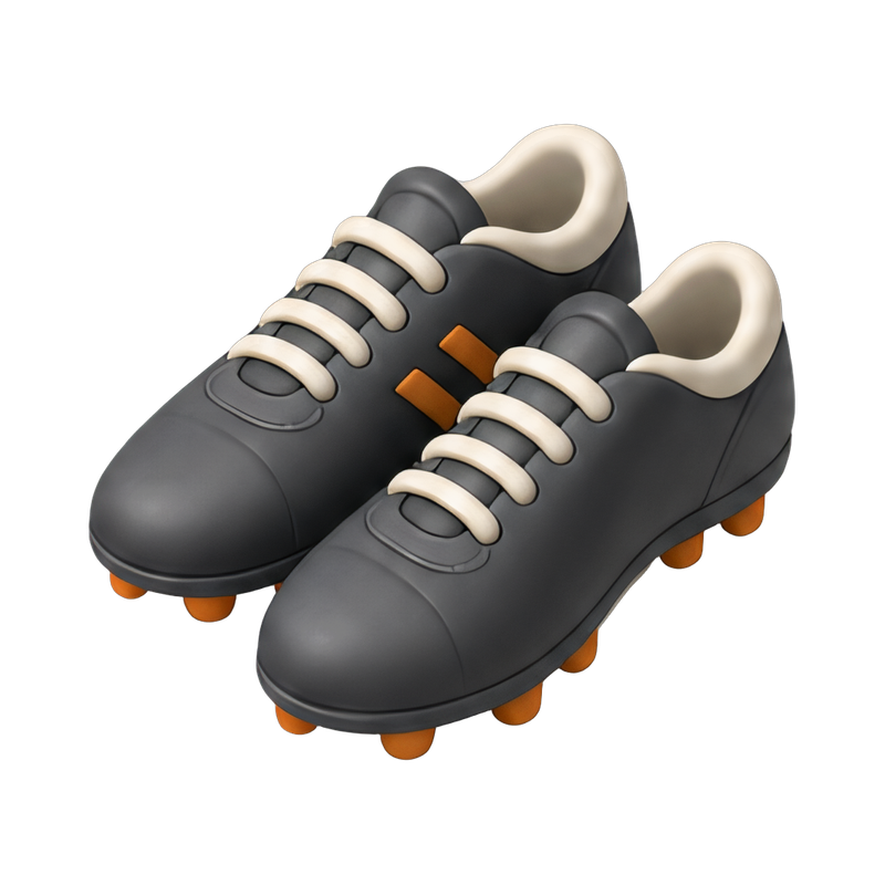 Durable football boots with studs