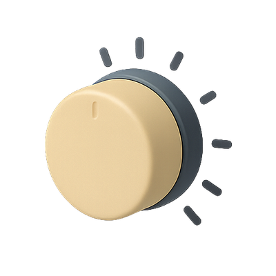 3D Rotating Control Knob with Visual Indicator