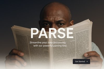 Stylish Web Page Design Featuring Data Processing Tool