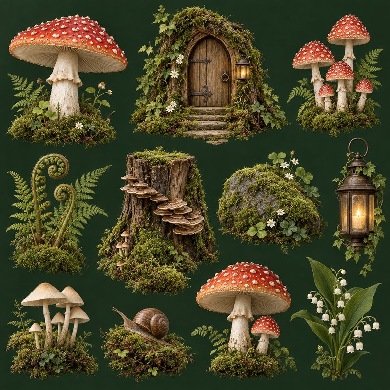 enchanted forest design elements