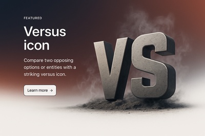 Stylish Versus Icon for Webpage Design