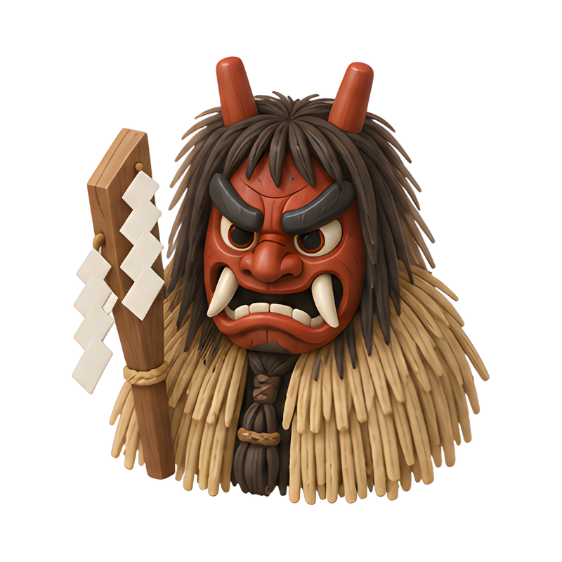 Namahage ogre mask display