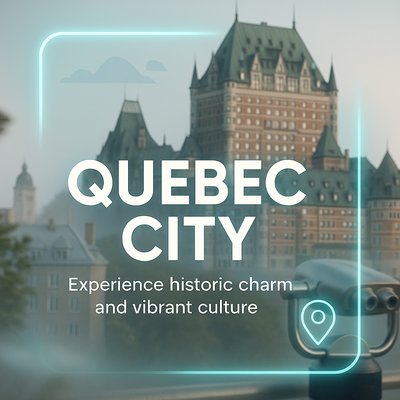 Promotional Image Showcasing Quebec City Attractions