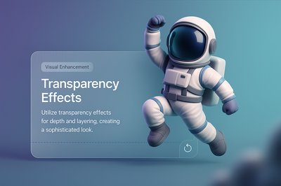 Astronaut in Dynamic Pose with Transparency Effects