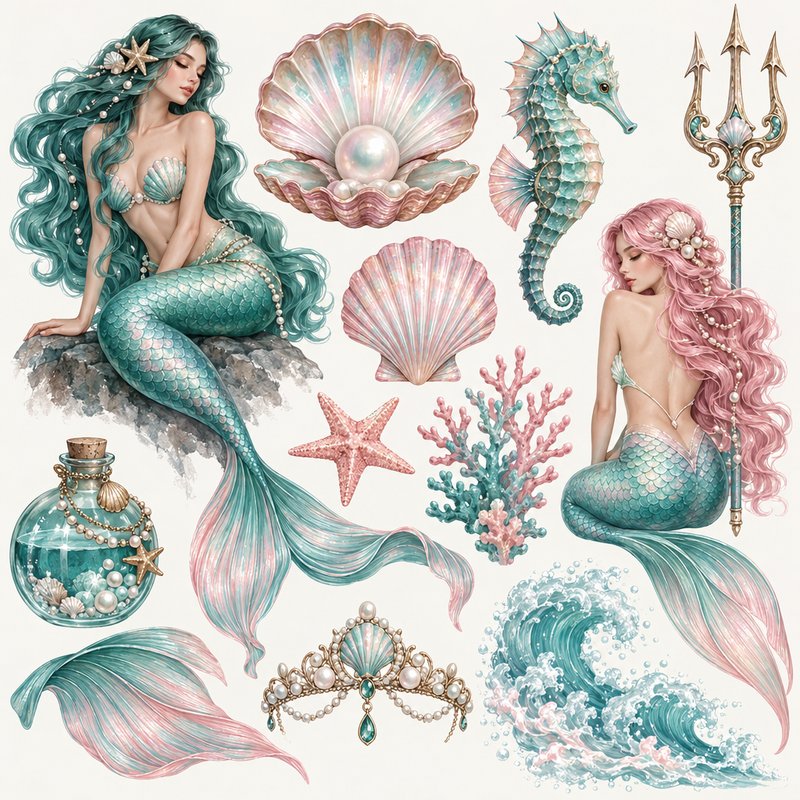 Mermaid and Sea Fantasy Elements