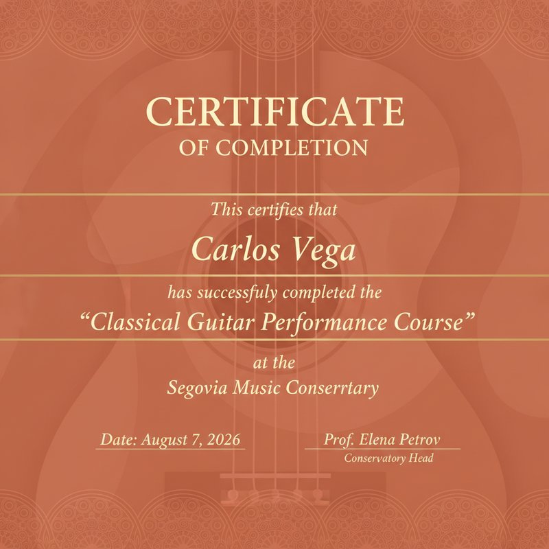 Elegant certificate design template