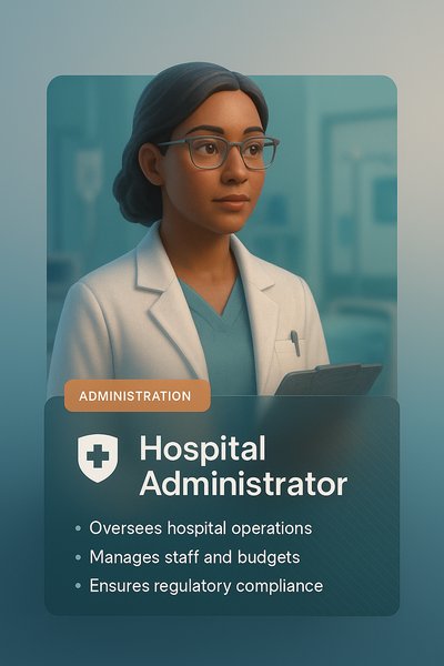 Modern Hospital Administrator Web Design Concept