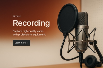 Stylish Web Page Design for Recording Topic