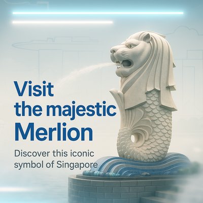 Promotional Image Featuring the Merlion of Singapore
