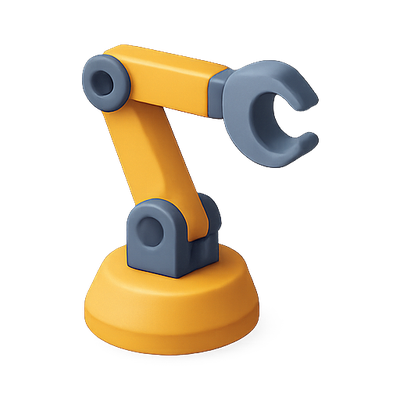 Stylized Robotic Arm Model for Visuals