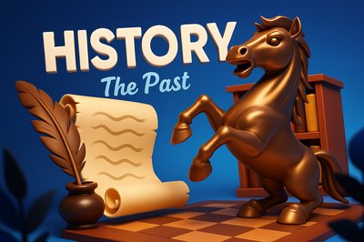 Dynamic 3D Illustration of Historical Themes