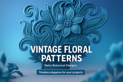 Elegant Vintage Floral Patterns for Creative Projects