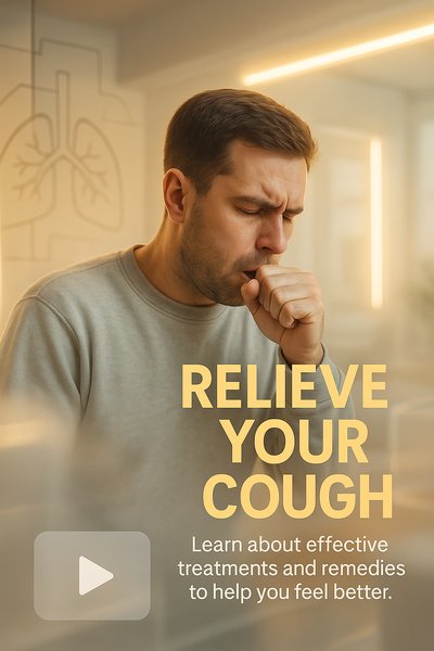 Healthcare Awareness Poster on Cough Relief Treatments