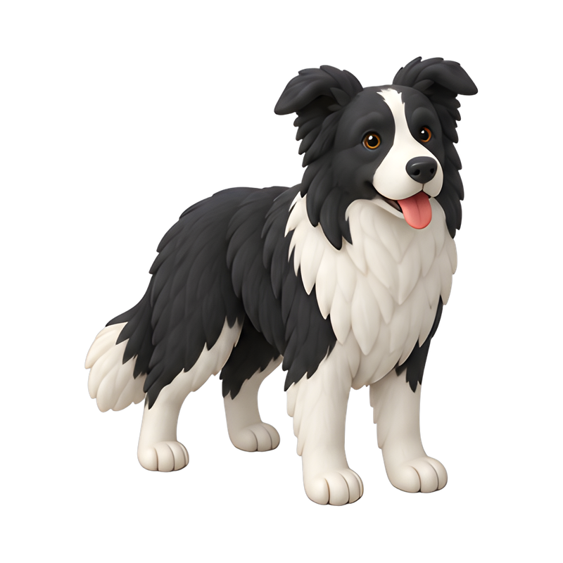 playful rough-coated border collie