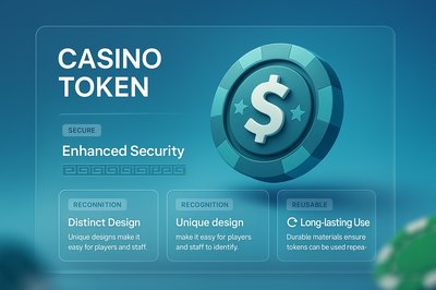 3D Casino Token Design with Enhanced Security Features