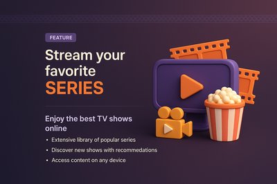 3D Illustration with Patterns for Streaming Feature