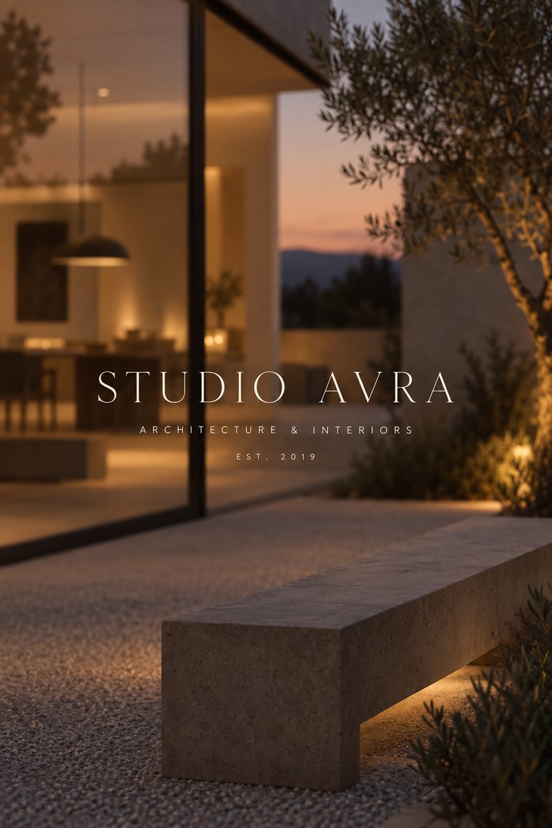Elegant architecture branding poster