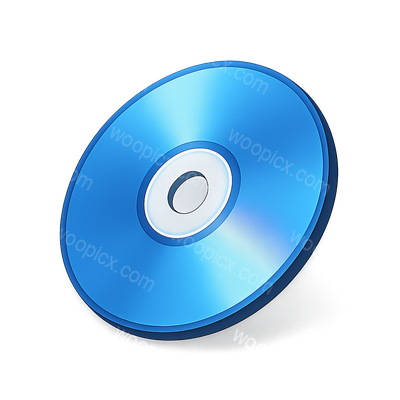 Stylish 3D BluRay Disc Icon with Isometric View