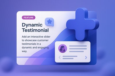 3D Interactive Web Page Design with Dynamic Testimonials
