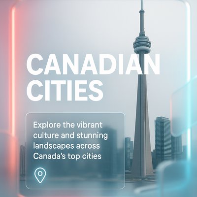 Promotional Graphic for Canadian Cities Exploration