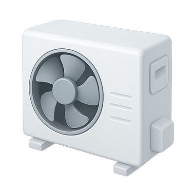 Stylized Air Conditioning Unit Icon Design