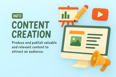 Playful Graphic on Content Creation Strategies
