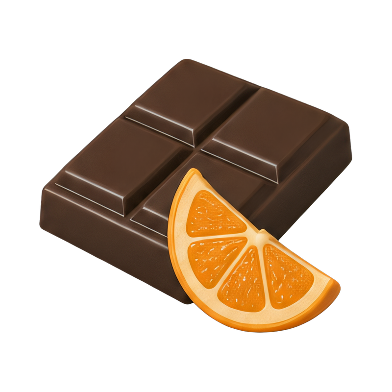 rich dark chocolate with orange