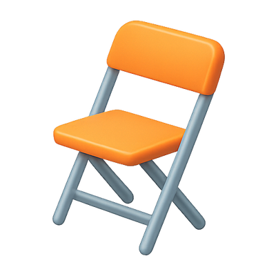 Stylized Folding Chair Emoji