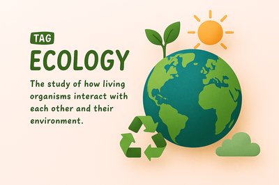Educational Graphic on Ecology and Environmental Interaction