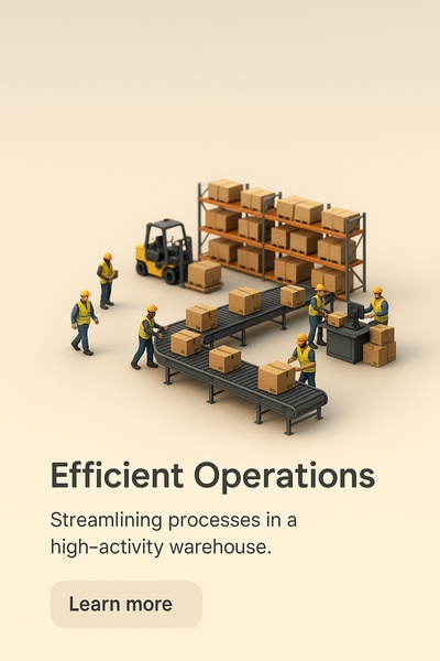 Efficient Operations in a Busy Warehouse Scene