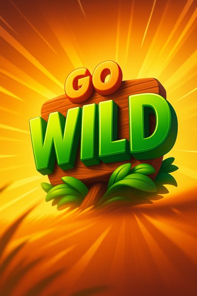 Dynamic Wild Symbol with Vibrant Colors and Bold Design