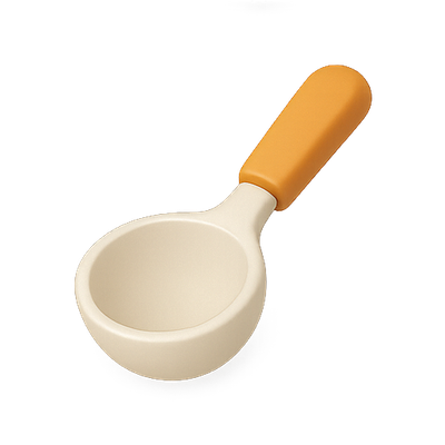 Minimalist Ice Cream Scoop with Colorful Handle