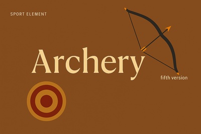 Stylized Archery Theme with Modern Design Elements