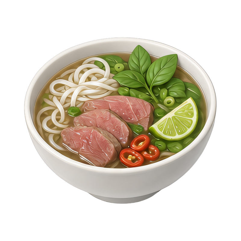 vibrant vietnamese pho bowl