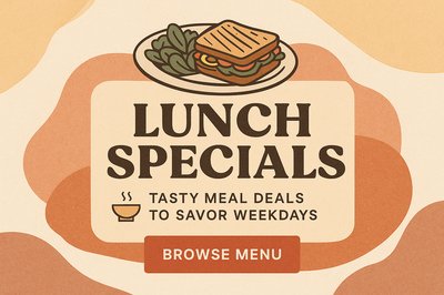 Boho Style Lunch Specials Menu Design