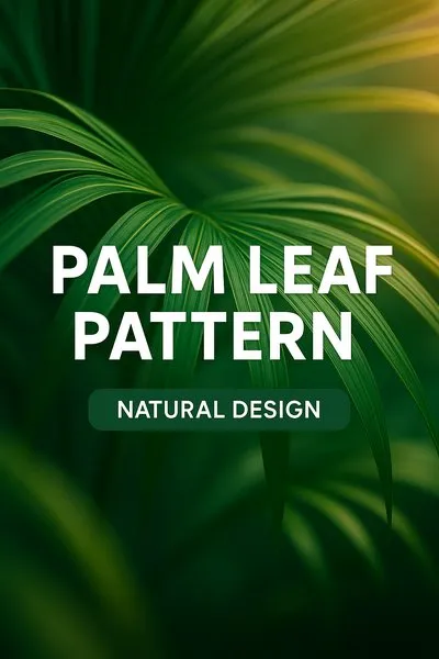 Lush Palm Leaf Pattern with Natural Aesthetic