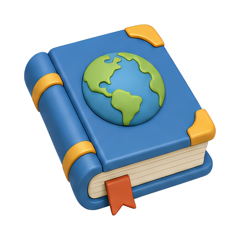 thick atlas book on table